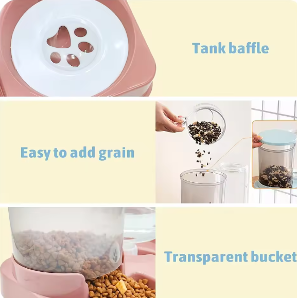Portable Automatic Pet Feeder 2 In 1