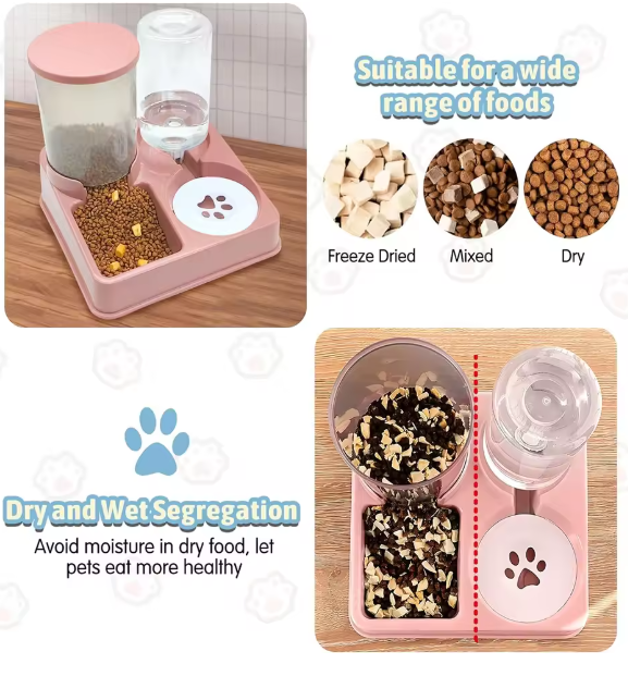Portable Automatic Pet Feeder 2 In 1